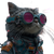 Cyber Punk Cat V2 Vinyl Car Decal Sticker – Waterproof & UV-Resistant 6.826666666666667"
