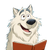Reading Alaskan Dog Vinyl Car Decal Sticker – Waterproof & UV-Resistant 3.4133333333333336"