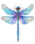 Watercolor Dragonfly Clipart Vinyl Car Decal Sticker – Waterproof & UV-Resistant 4.0"