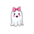 Kawaii Ghost V8 Vinyl Car Decal Sticker – Waterproof & UV-Resistant 6.826666666666667"