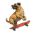 Skateboarding Dog V9 Vinyl Car Decal Sticker – Waterproof & UV-Resistant 6.826666666666667"