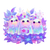 Cute Flying Ghosts V2 Vinyl Car Decal Sticker – Waterproof & UV-Resistant 6.826666666666667"