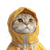 Raincoat Cat V2 Vinyl Car Decal Sticker – Waterproof & UV-Resistant 6.826666666666667"