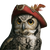 Pirate Owl Painting V2 Vinyl Car Decal Sticker – Waterproof & UV-Resistant 3.4133333333333336"