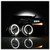 Superior Vision! Spyder Upgraded Headlights|Fits 2004-2008 Ford F-150|Projector Beam With LED Halo|High H1/ Low 9006 Bulb|Black Housing|Set of 2
