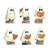 Adorable Ghost Characters Vinyl Car Decal Sticker – Waterproof & UV-Resistant 6.826666666666667"