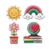 Cheerful Elements Illustration V4 Vinyl Car Decal Sticker – Waterproof & UV-Resistant 6.826666666666667"