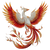 Fire Phoenix Drawing V2 Vinyl Car Decal Sticker – Waterproof & UV-Resistant 3.4133333333333336"