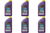 6x Royal Purple HPS Series SAE 5W-30 Synthetic Oil | High Performance, Engine Wear Reduction, Clean & Protect
