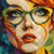 Colorful Mosaic Woman Vinyl Car Decal Sticker – Waterproof & UV-Resistant 6.826666666666667"