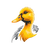 Mythical Duck Logo Vinyl Car Decal Sticker – Waterproof & UV-Resistant 6.826666666666667"