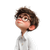 Boy With Glasses V3 Vinyl Car Decal Sticker – Waterproof & UV-Resistant 3.4133333333333336"