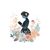 Victorian Floral Silhouette V2 Vinyl Car Decal Sticker – Waterproof & UV-Resistant 3.4133333333333336"