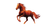 Fiery Galloping Horse V2 Vinyl Car Decal Sticker – Waterproof & UV-Resistant 2.72"