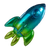 Rocket Balloon Vinyl Car Decal Sticker – Waterproof & UV-Resistant 6.826666666666667"