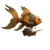 Golden Steampunk Fish Vinyl Car Decal Sticker – Waterproof & UV-Resistant 3.4133333333333336"