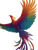 Rainbow Phoenix Soaring V2 Vinyl Car Decal Sticker – Waterproof & UV-Resistant 8.213333333333333"