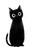 Black Cat Art V15 Vinyl Car Decal Sticker – Waterproof & UV-Resistant 4.4