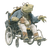 Wheelchair Turtle V2 Vinyl Car Decal Sticker – Waterproof & UV-Resistant 3.4133333333333336"