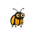 Golden Cartoon Beetle V2 Vinyl Car Decal Sticker – Waterproof & UV-Resistant 6.826666666666667"