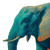 Turquoise Elephant Portrait V3 Vinyl Car Decal Sticker – Waterproof & UV-Resistant 3.4133333333333336"