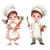 Baby Chefs Cooking Vinyl Car Decal Sticker – Waterproof & UV-Resistant 3.4133333333333336"