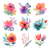 Colorful Flower Arrangements Vinyl Car Decal Sticker – Waterproof & UV-Resistant 6.826666666666667"