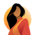 Faceless Woman Logo Vinyl Car Decal Sticker – Waterproof & UV-Resistant 3.4133333333333336"