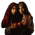 Women With Pomegranates Vinyl Car Decal Sticker – Waterproof & UV-Resistant 3.4133333333333336"