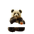 Panda Eating Mango Vinyl Car Decal Sticker – Waterproof & UV-Resistant 3.4133333333333336"