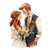 Enamored Couple Illustration Vinyl Car Decal Sticker – Waterproof & UV-Resistant 3.4133333333333336"