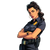 Stylized Police Character Vinyl Car Decal Sticker – Waterproof & UV-Resistant 6.826666666666667"