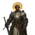Armored Angel Warrior V6 Vinyl Car Decal Sticker – Waterproof & UV-Resistant 3.4133333333333336"