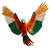 Tricolor Macaw Flying Vinyl Car Decal Sticker – Waterproof & UV-Resistant 6.826666666666667"