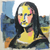 Colorful Smiling Mona Vinyl Car Decal Sticker – Waterproof & UV-Resistant 3.4133333333333336"