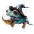 Wizard Tree Frog Vinyl Car Decal Sticker – Waterproof & UV-Resistant 3.4133333333333336"