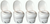 4x Thetford Toilet 31084 Aqua-Magic Bravura; Permanent; High Profile; Round Seat With 16-1/4 Inch Seat Height; Pedal Flush Control; Pulsating Flush; White; Without Water-Saving Hand Sprayer; With Sample 8 Ounce Bottle Aqua Kem