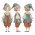 Cute Christmas Elf V2 Vinyl Car Decal Sticker – Waterproof & UV-Resistant 3.4133333333333336"