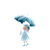 Girl With Umbrella V21 Vinyl Car Decal Sticker – Waterproof & UV-Resistant 3.4133333333333336"