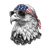 Patriotic Eagle Illustration V3 Vinyl Car Decal Sticker – Waterproof & UV-Resistant 6.826666666666667"