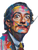 Celestial Melting Portrait Vinyl Car Decal Sticker – Waterproof & UV-Resistant 8.213333333333333"