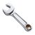3D Wrench Illustration Vinyl Car Decal Sticker – Waterproof & UV-Resistant 3.4133333333333336"