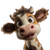 Cute Pixar Cow Vinyl Car Decal Sticker – Waterproof & UV-Resistant 6.826666666666667"