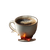 Steaming Coffee Mug V4 Vinyl Car Decal Sticker – Waterproof & UV-Resistant 3.4133333333333336"