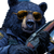 Bear Police Officer V2 Vinyl Car Decal Sticker – Waterproof & UV-Resistant 3.4133333333333336"