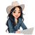 Vietnamese Teacher Cowboy Vinyl Car Decal Sticker – Waterproof & UV-Resistant 3.4133333333333336"