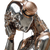 Metallic Robot Portrait Vinyl Car Decal Sticker – Waterproof & UV-Resistant 3.4133333333333336"
