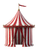 Vintage Circus Tent Vinyl Car Decal Sticker – Waterproof & UV-Resistant 8.213333333333333"