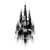Gothic Tower Tattoo Vinyl Car Decal Sticker – Waterproof & UV-Resistant 3.4133333333333336"