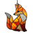 Stained Glass Fox V4 Vinyl Car Decal Sticker – Waterproof & UV-Resistant 3.4133333333333336"